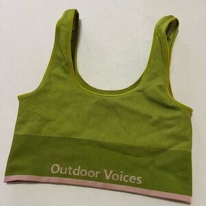 Outdoor Voices Ribbed Longline Bra